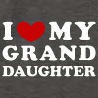 I Love My Granddaughter I Heart My Granddaughter Vector Backpack