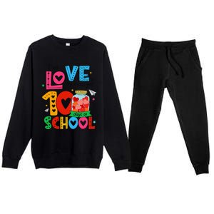 IVe Loved My Class For 100 Days Of School Teachers Pupils Premium Crewneck Sweatsuit Set