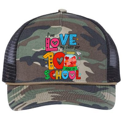 IVe Loved My Class For 100 Days Of School Teachers Pupils Retro Rope Trucker Hat Cap