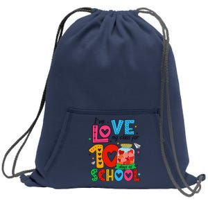 IVe Loved My Class For 100 Days Of School Teachers Pupils Sweatshirt Cinch Pack Bag