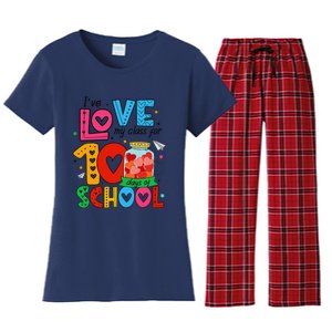 IVe Loved My Class For 100 Days Of School Teachers Pupils Women's Flannel Pajama Set