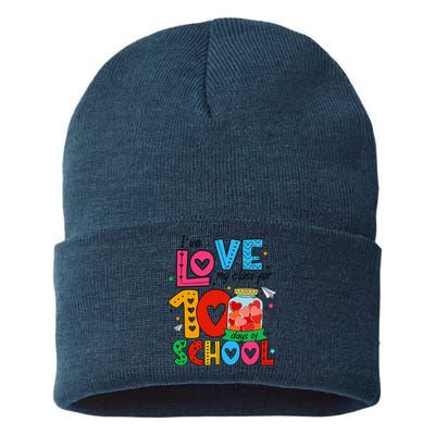 IVe Loved My Class For 100 Days Of School Teachers Pupils Sustainable Knit Beanie