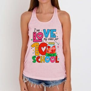 IVe Loved My Class For 100 Days Of School Teachers Pupils Women's Knotted Racerback Tank