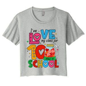 IVe Loved My Class For 100 Days Of School Teachers Pupils Women's Crop Top Tee