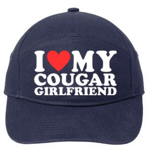 I Love My Cougar Girlfriend Funny 7-Panel Snapback Hat