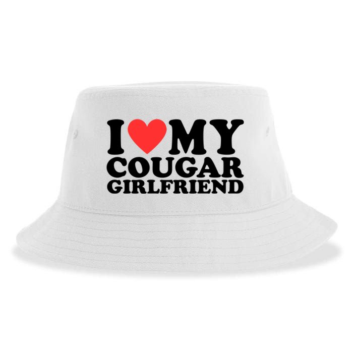 I Love My Cougar Girlfriend Funny Sustainable Bucket Hat