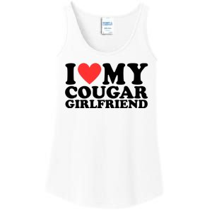 I Love My Cougar Girlfriend Funny Ladies Essential Tank