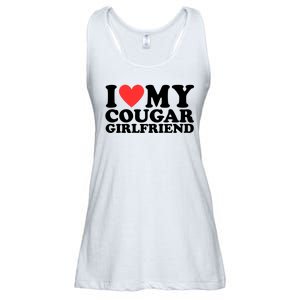 I Love My Cougar Girlfriend Funny Ladies Essential Flowy Tank