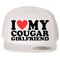 I Love My Cougar Girlfriend Funny Wool Snapback Cap