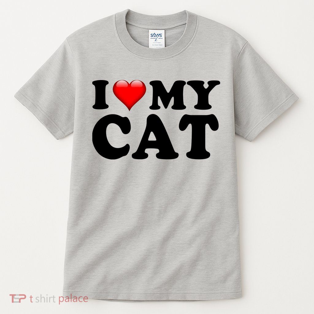 I Love My Cat Tall T-Shirt