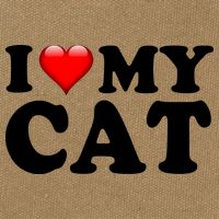 I Love My Cat Cotton Canvas Backpack