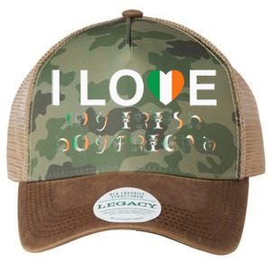 I Love My Irish Boyfriend Ireland Flag Relationship Gift Legacy Tie Dye Trucker Hat