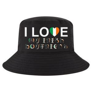 I Love My Irish Boyfriend Ireland Flag Relationship Gift Cool Comfort Performance Bucket Hat