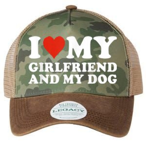 I Love My Girlfriend And My Dog Legacy Tie Dye Trucker Hat