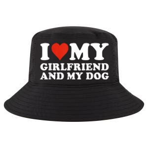 I Love My Girlfriend And My Dog Cool Comfort Performance Bucket Hat