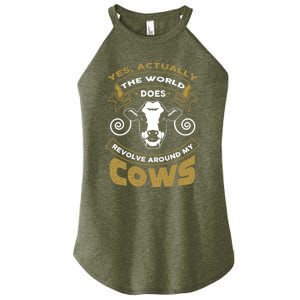 I Love My Cows Gift Funny Cows Gift Cute Gift Women's Perfect Tri Rocker Tank