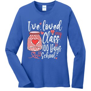 I've Loved My Class For 100 Days Of School Teacher Valentine Meaningful Gift Ladies Long Sleeve Shirt