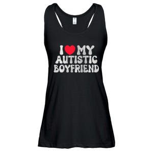 I Love My Autistic Boyfriend I Heart My Bf Girlfriend Ladies Essential Flowy Tank