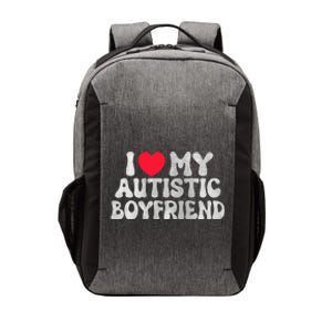 I Love My Autistic Boyfriend I Heart My Bf Girlfriend Vector Backpack