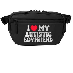 I Love My Autistic Boyfriend I Heart My Bf Girlfriend Crossbody Pack