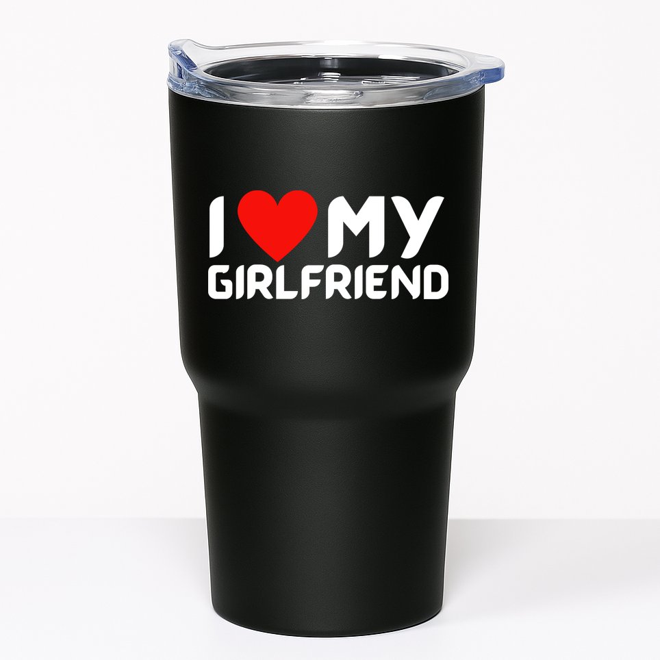I Love My GF Girlfriend Heart Tumbler