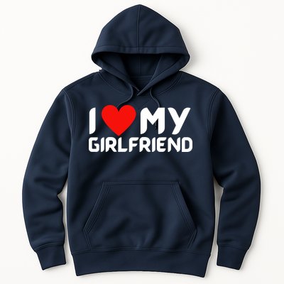 I Love My GF Girlfriend Heart Hoodie