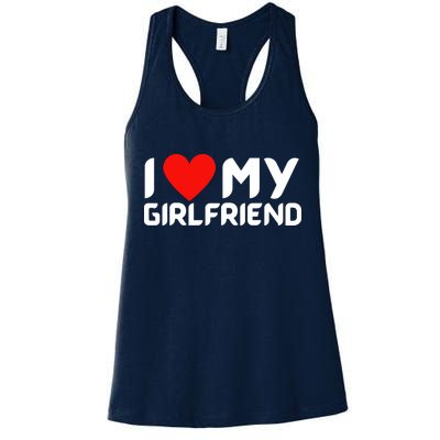 I Love My GF Girlfriend Heart Womens Tank Top