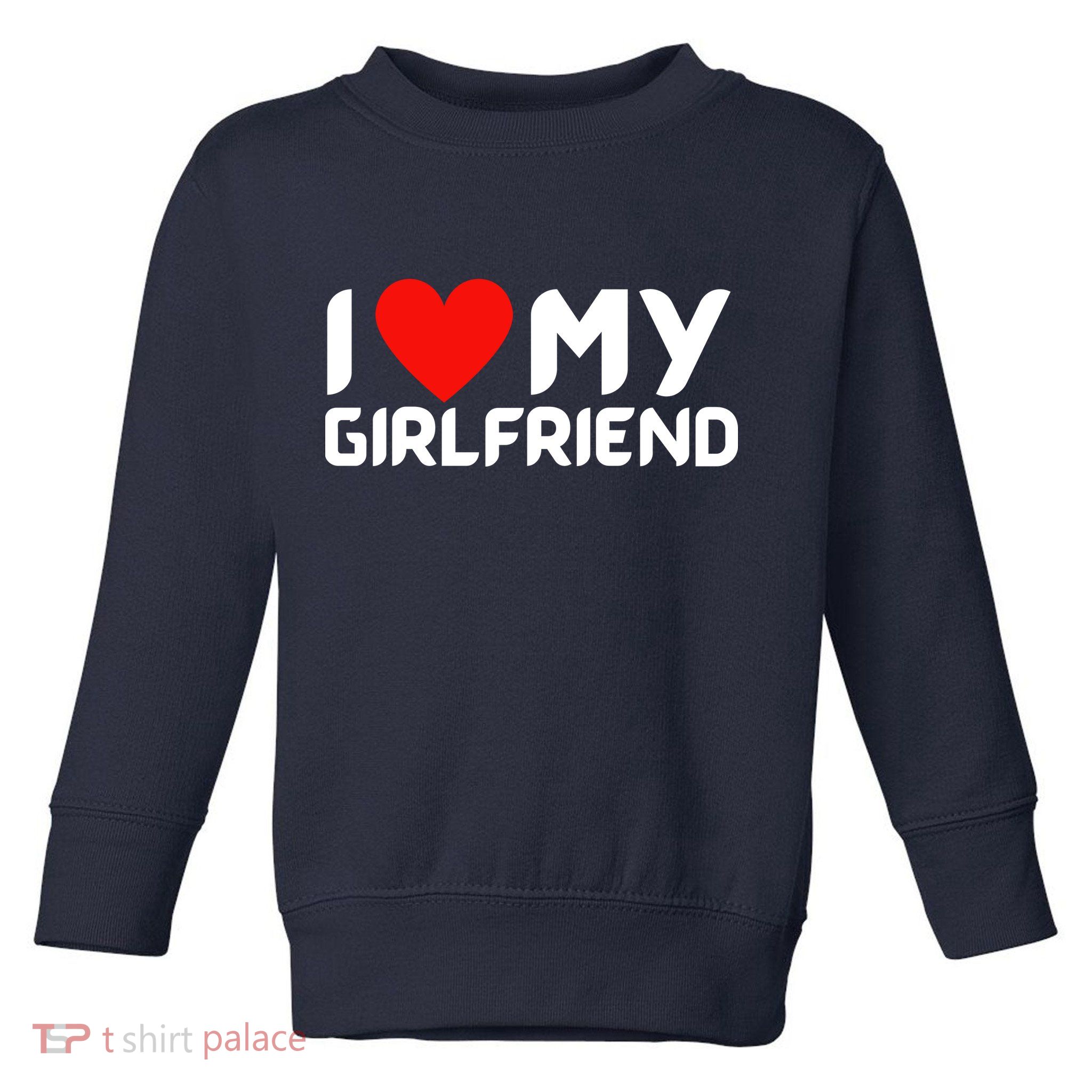 I Love My GF Girlfriend Heart Toddler Sweatshirt
