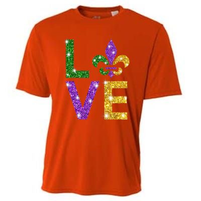 I Love Mardi Gras Mardi Gras Gift Gift Cooling Performance Crew T-Shirt