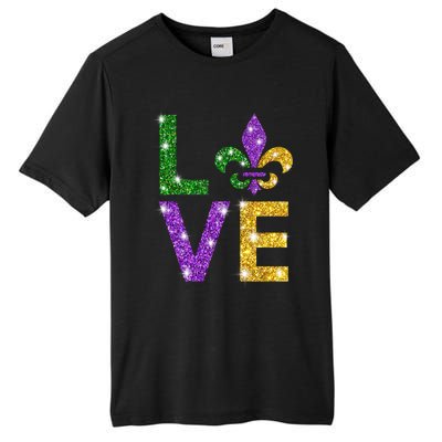 I Love Mardi Gras Mardi Gras Gift Gift Tall Fusion ChromaSoft Performance T-Shirt