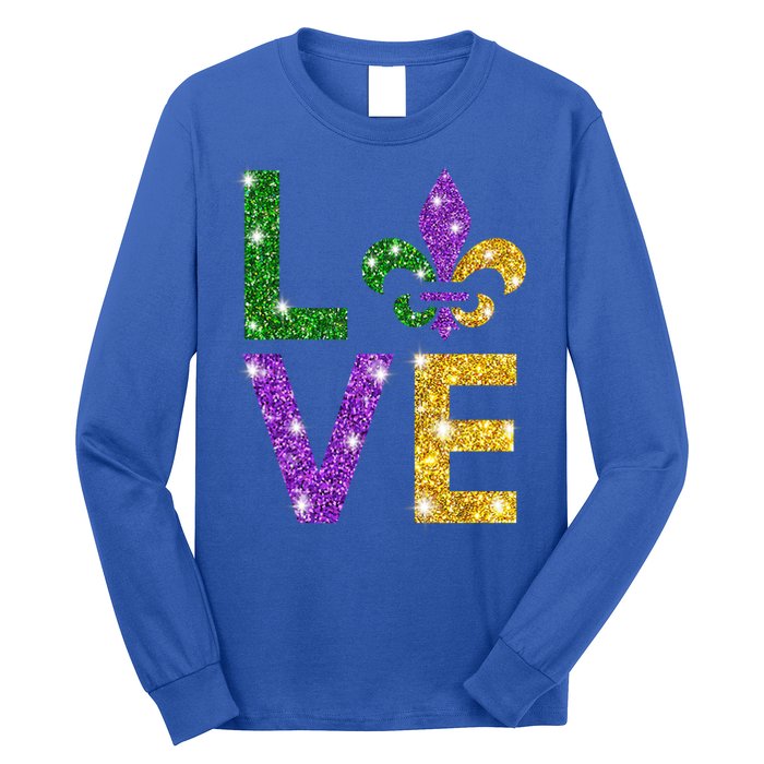 I Love Mardi Gras Mardi Gras Gift Gift Long Sleeve Shirt