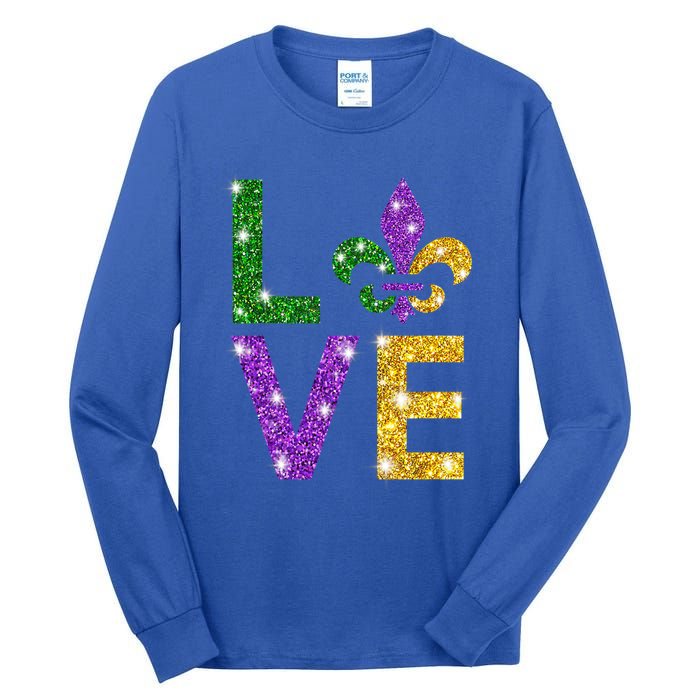 I Love Mardi Gras Mardi Gras Gift Gift Tall Long Sleeve T-Shirt