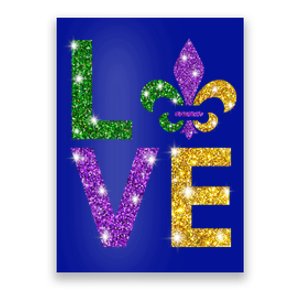 I Love Mardi Gras Mardi Gras Gift Gift Poster