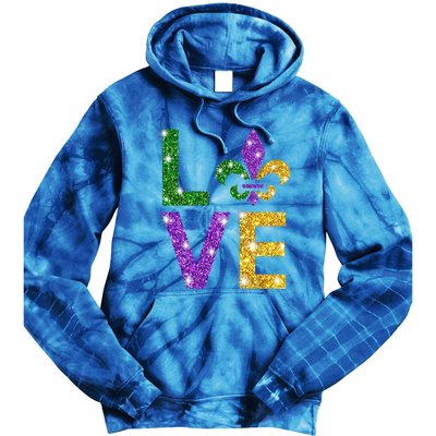 I Love Mardi Gras Mardi Gras Gift Gift Tie Dye Hoodie