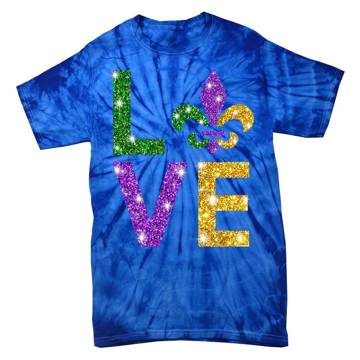 I Love Mardi Gras Mardi Gras Gift Gift Tie-Dye T-Shirt