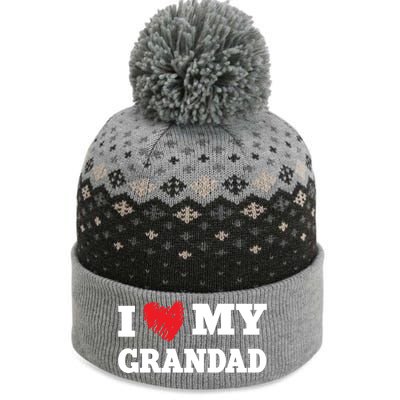 I Love My Grandad Favorite Family Member Valentines Gift The Baniff Cuffed Pom Beanie