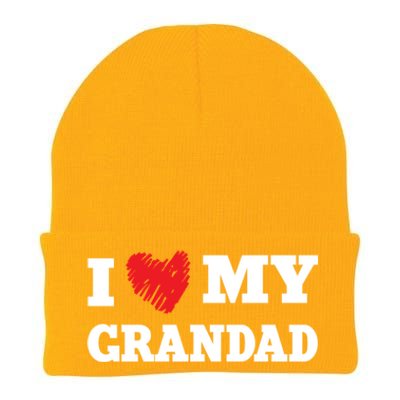 I Love My Grandad Favorite Family Member Valentines Gift Knit Cap Winter Beanie