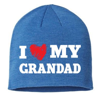 I Love My Grandad Favorite Family Member Valentines Gift Sustainable Beanie