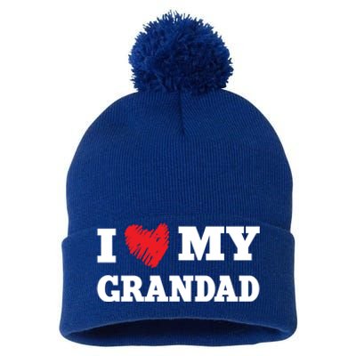 I Love My Grandad Favorite Family Member Valentines Gift Pom Pom 12in Knit Beanie