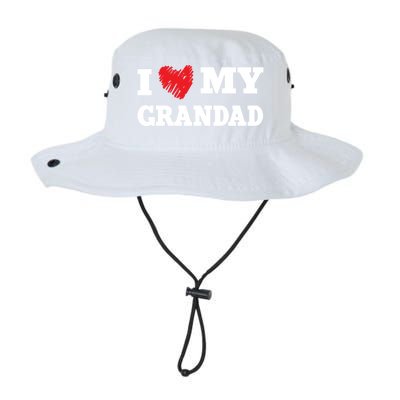 I Love My Grandad Favorite Family Member Valentines Gift Legacy Cool Fit Booney Bucket Hat