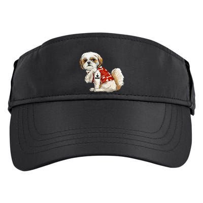 I Love Mom Tattoo Shih Tzu Mom Funny MotherS Day Gift Adult Drive Performance Visor