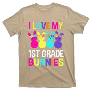 I Love My 1st Grade Bunnies Teacher Easter Day Bunny Egg T-Shirt