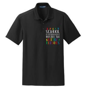 I Love My Job For All The Little Reasons School Psychologist Dry Zone Grid Polo