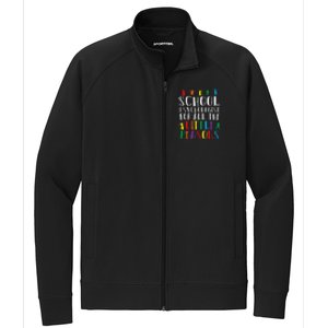 I Love My Job For All The Little Reasons School Psychologist Stretch Full-Zip Cadet Jacket