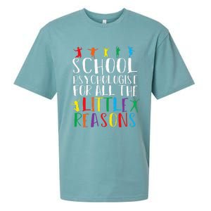 I Love My Job For All The Little Reasons School Psychologist Sueded Cloud Jersey T-Shirt