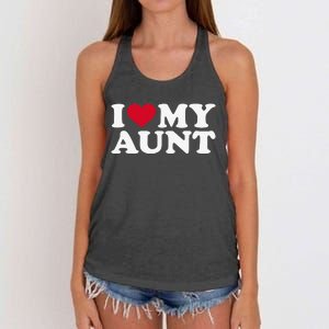 I love my aunt Women's Knotted Racerback Tank