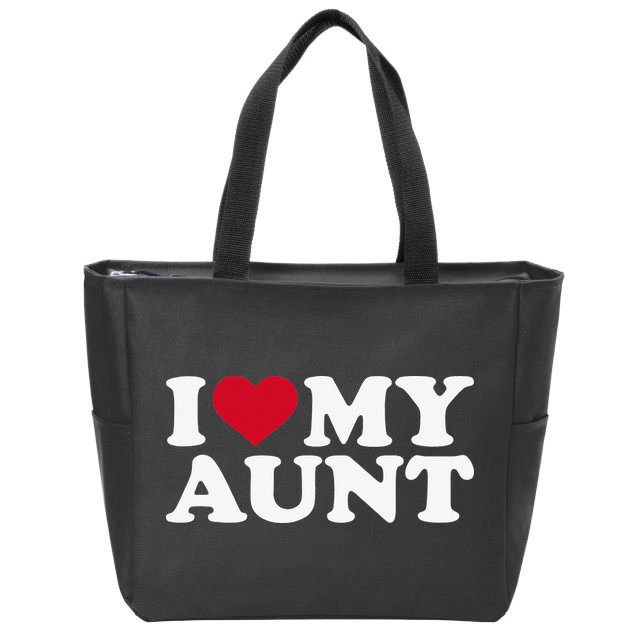 I love my aunt Zip Tote Bag