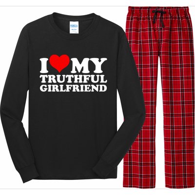 I Love My Truthful Friend Cool Gift Long Sleeve Pajama Set