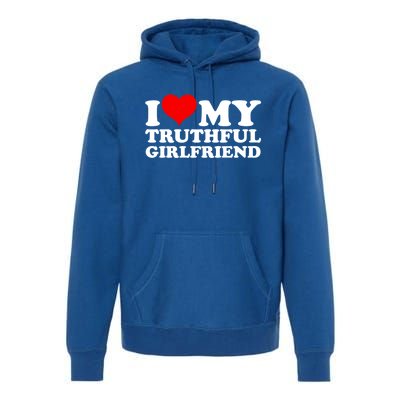 I Love My Truthful Friend Cool Gift Premium Hoodie