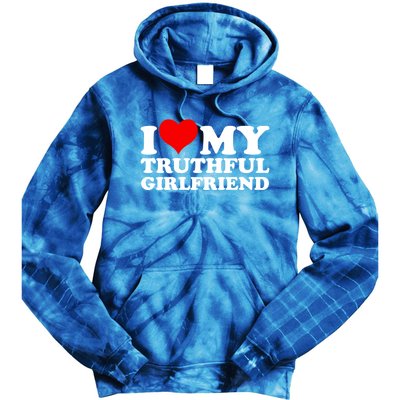 I Love My Truthful Friend Cool Gift Tie Dye Hoodie